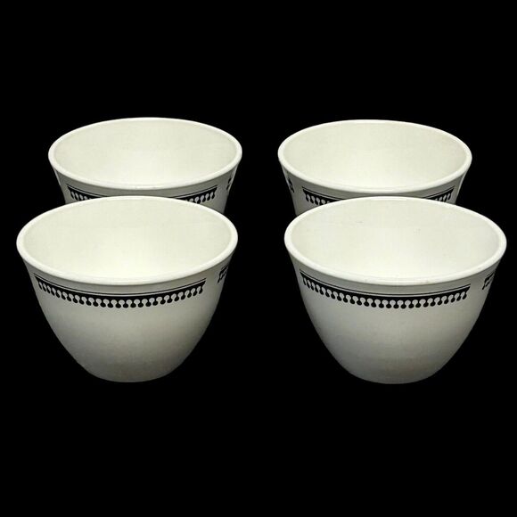 Set Of 4 Vintage Corning Pyroceram Tableware Seville 8oz Bouillon Cups - Picture 9 of 16